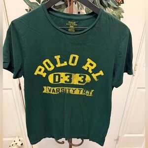 Polo Ralph Lauren Varsity Graphic Tee T Shirt SS M Custom Fit